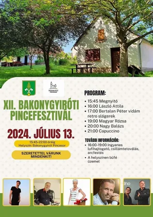XII. Bakonygyiróti Pincefesztivál borítóképe