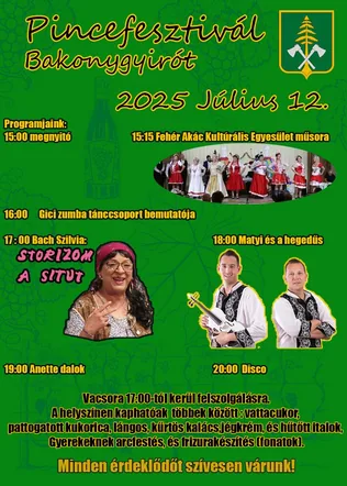 Pincefesztivál Bakonygyirót borítóképe