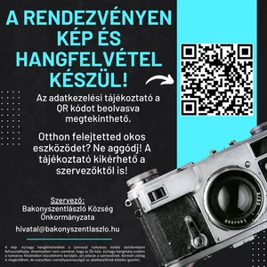 Nyilvános rendezvényekhez tartozó adatkezelési tájékoztató